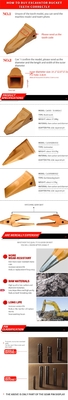 Forging Casting/Lost Wax Casting 14530544 bucket tooth for EC210 EC240 excavator