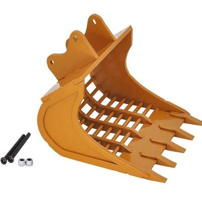 Yellow/Black Heavy-duty Rock Bucket for PC1250 R1200 EX1200 HD Machinery Repair Shops