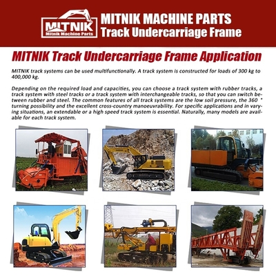 10Ton Rubber Track Side Frame Chassis Crawler Track Undercarriage Frame for Drilling Rigs