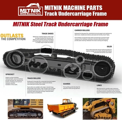 10Ton Rubber Track Side Frame Chassis Crawler Track Undercarriage Frame for Drilling Rigs