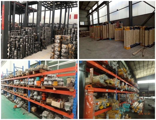 Excavator Bulldozer Attachment PC200-7 PC300 PC400 PC600 Hydraulic Cylinders in Yellow