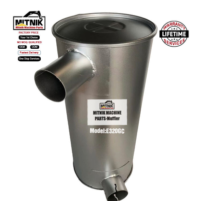 Guarantee E320GC Exhaust Silencer Muffler for Construction Machinery Parts on Farms