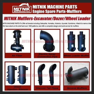 Technique Forging Casting Engine Muffler Pipes And Accessories for SK210-8 Excavator