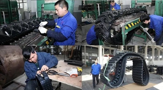 400x72.5x74 Rubber Tracks for Mini Excavator PC50 PC55 PC60 Nature Rubber Material