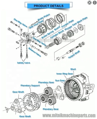 Excavator Hydraulic Travel Motor Parts CAT307 CAT308 CAT320 Final Drive Assembly