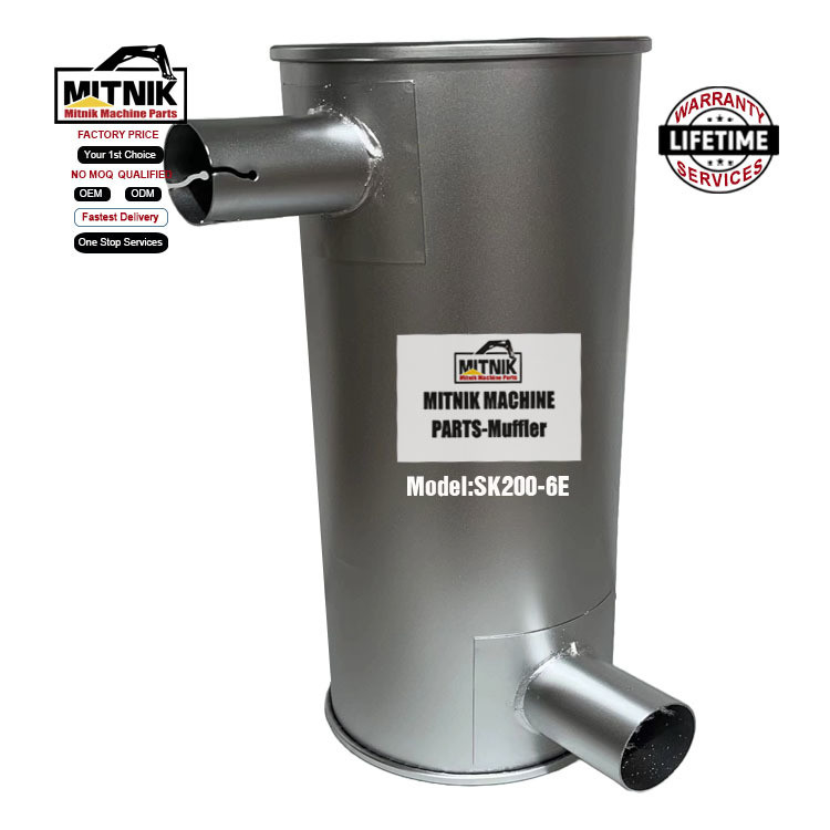 Construction Works Excavator Engine Silencer Exhaust Muffler for Kobelco SK200-6
