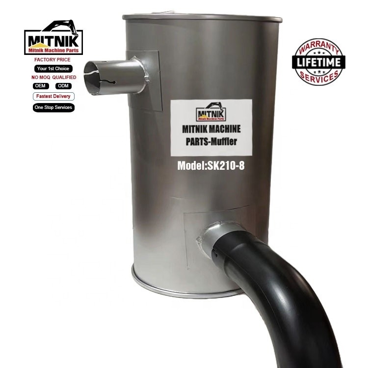 Technique Forging Casting Engine Muffler Pipes And Accessories for SK210-8 Excavator