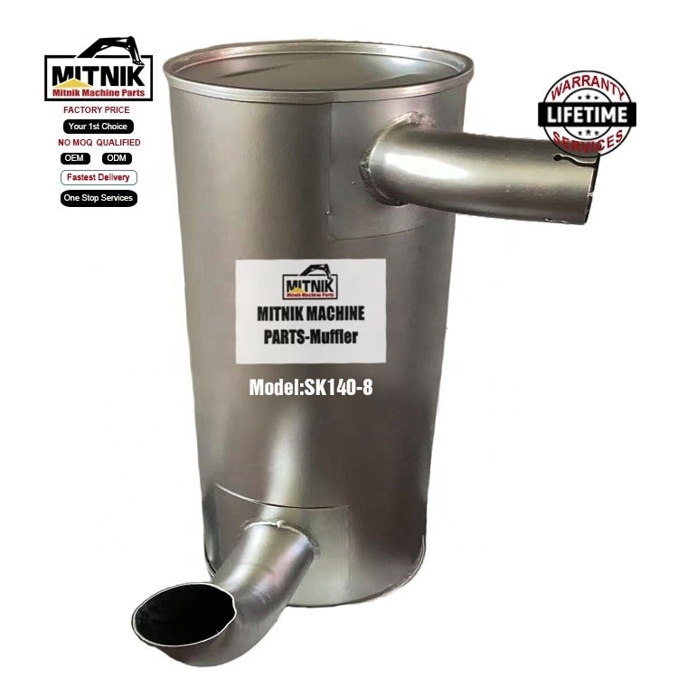 SK140-8 Silencer Muffler for Excavator Construction Machinery Parts from OEM Standard